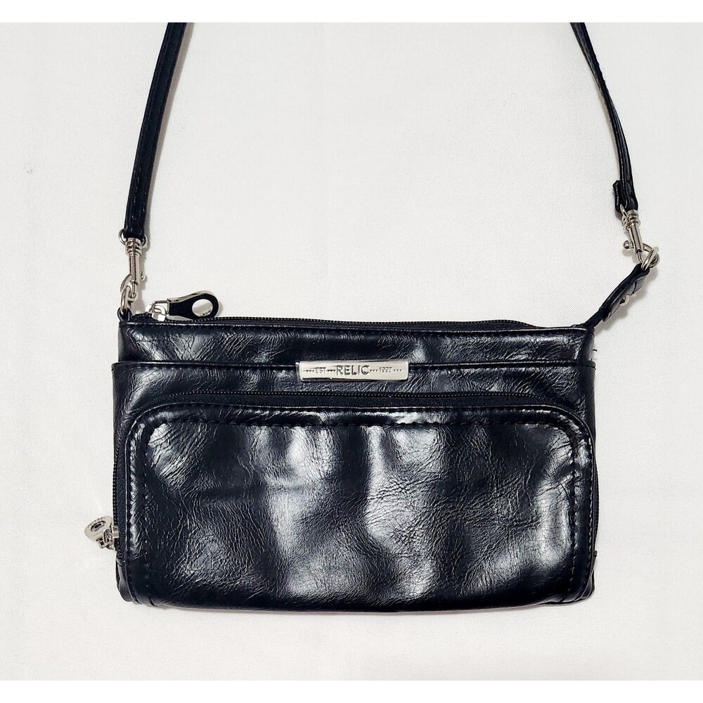 RELIC by Fossil Black Crossbody Bag Shoulder Bag Clean purse